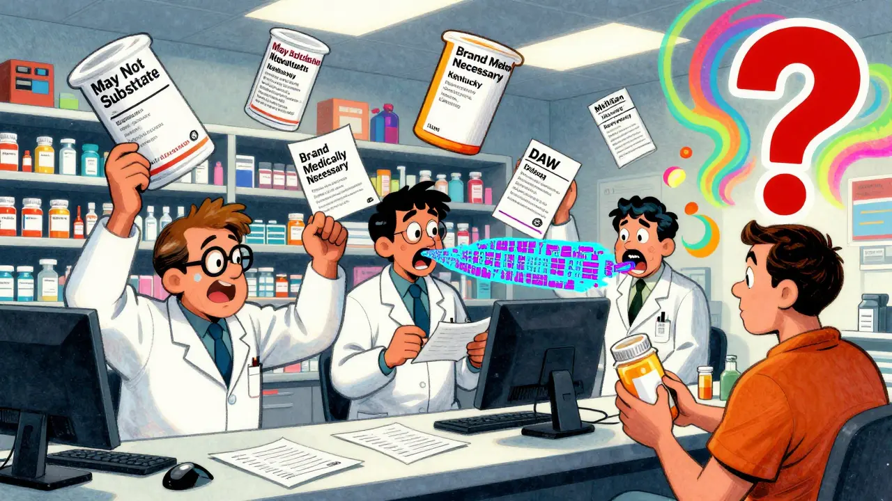 Pharmacists struggle with conflicting state override labels on floating prescriptions